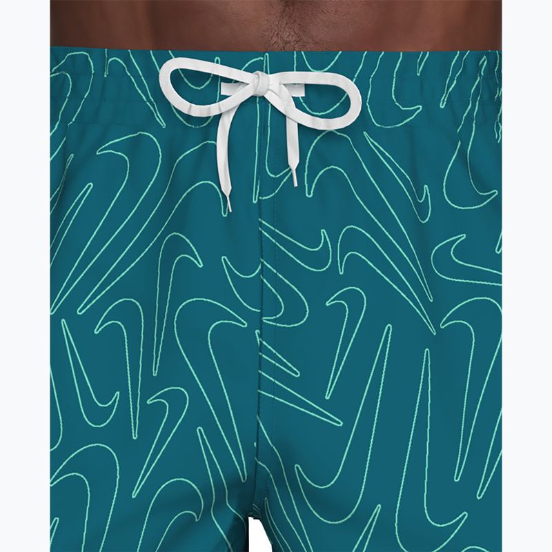 Herren-Badeshorts Nike Breaker Logofetti 5" Volley green abyss 5