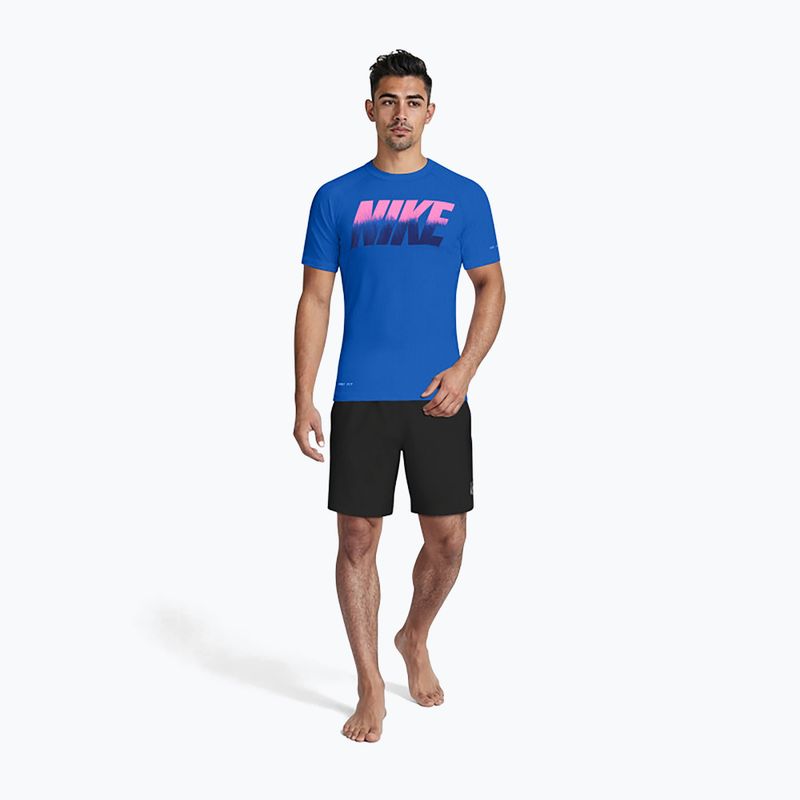 Herren T-Shirt Nike Hydroguard Ocean Merge blue crystal 2
