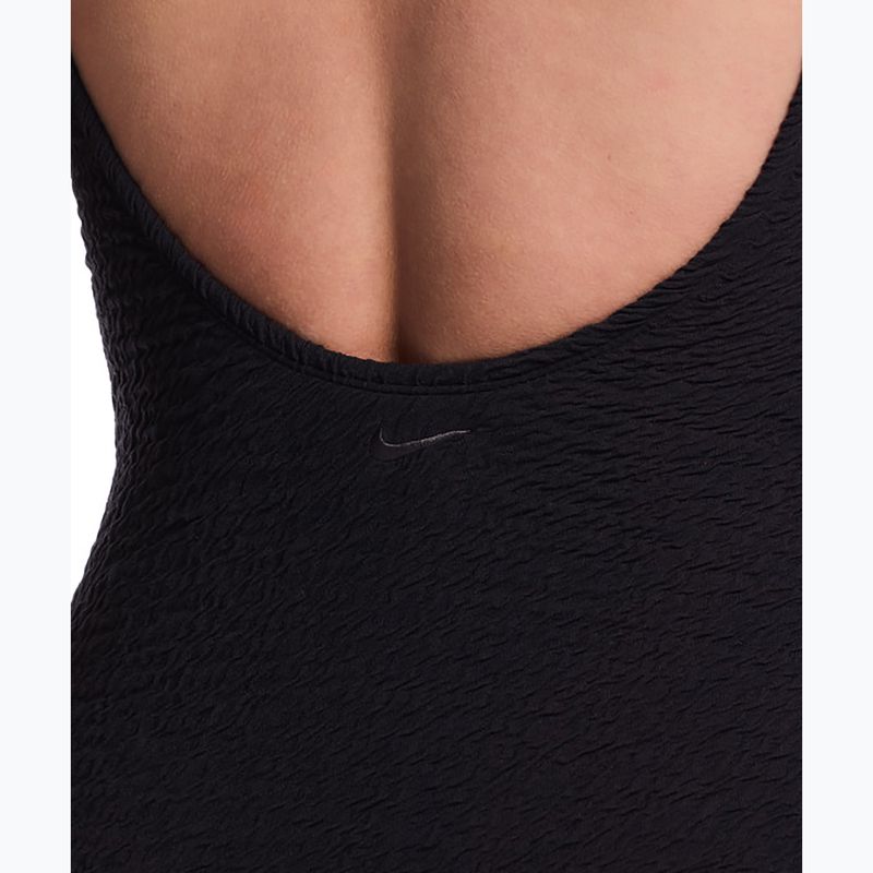 Damen Badeanzug Nike Shoreline Pucker Scoop Neck black 4