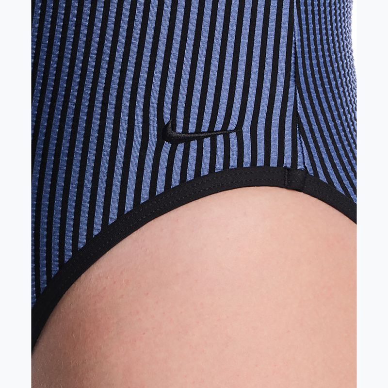 Damen Badeanzug Nike Ocean Bound Ripple Texture Square Neck slate 5