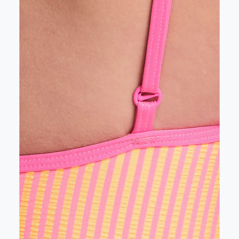 Damen Badeanzug Nike Ocean Bound Ripple Texture Square Neck pink glow 4