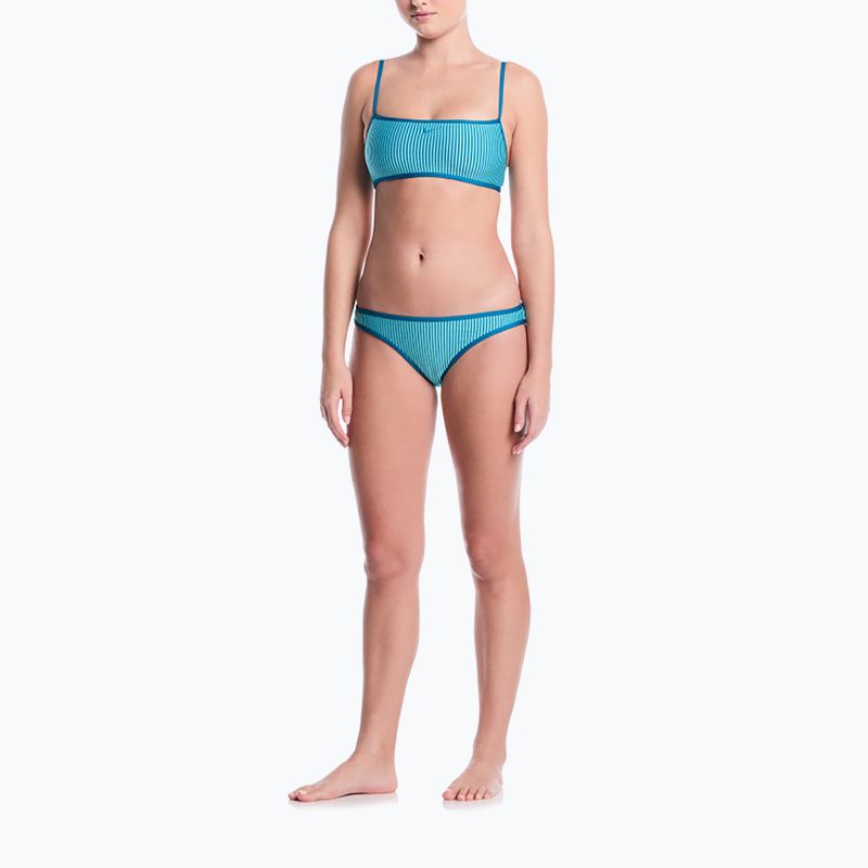 Oberteil des Badeanzugs Nike Ripple Texture Bralette Classic Bikini bleached turquoise 2