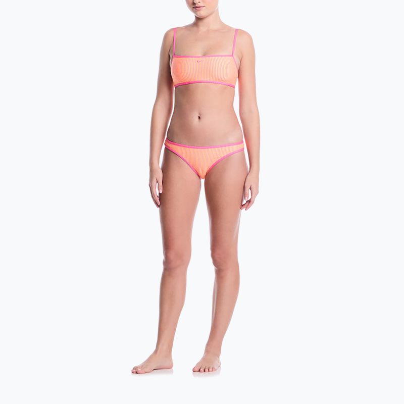 Oberteil des Badeanzugs Nike Ripple Texture Bralette Classic Bikini pink glow 2