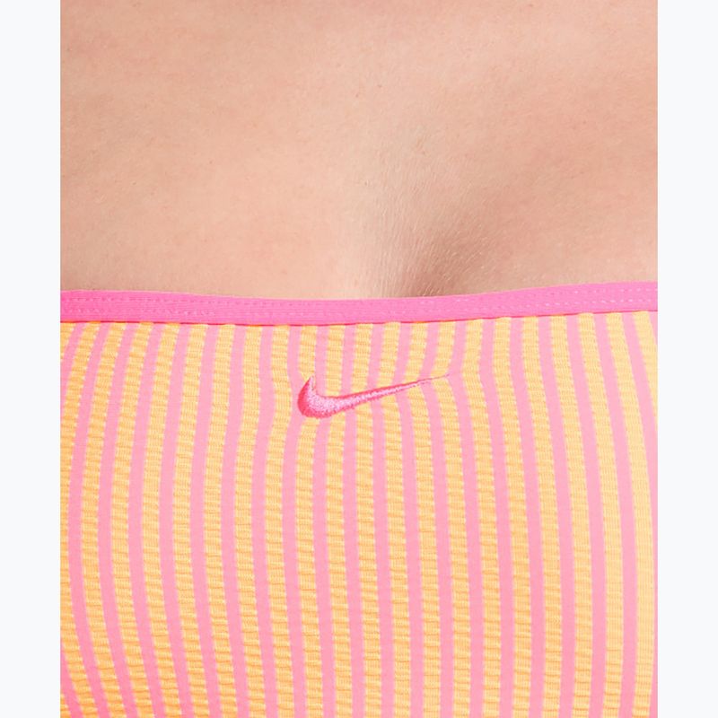 Oberteil des Badeanzugs Nike Ripple Texture Bralette Classic Bikini pink glow 4