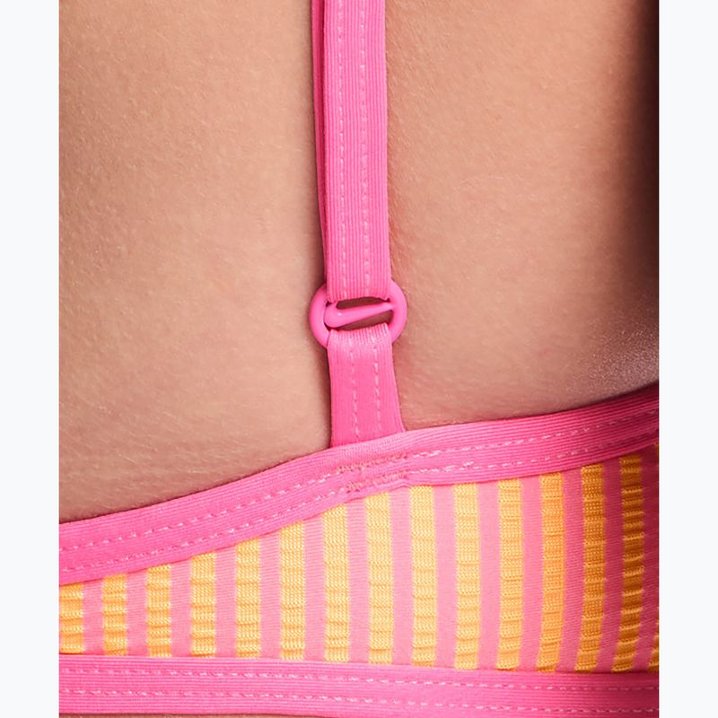 Oberteil des Badeanzugs Nike Ripple Texture Bralette Classic Bikini pink glow 5