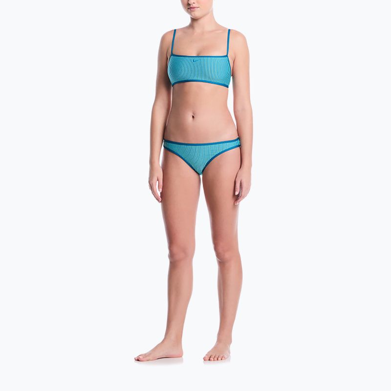 Unterteil des Badeanzugs Nike Ripple Texture Hipster Bikini bleached turquoise 2