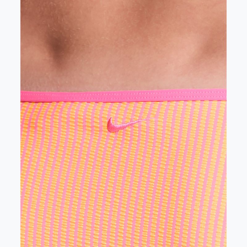 Unterteil des Badeanzugs Nike Ripple Texture Hipster Bikini pink glow 4