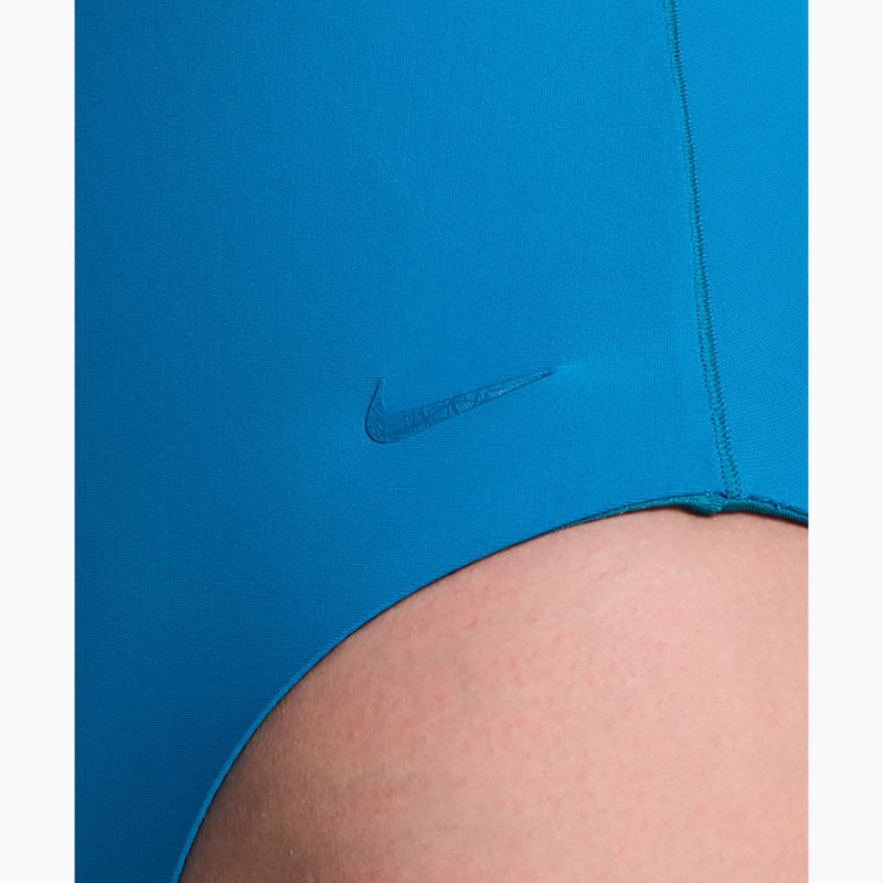 Damen Badeanzug Nike Hydralock Luxe Sail Boat V-Neck green abyss 5