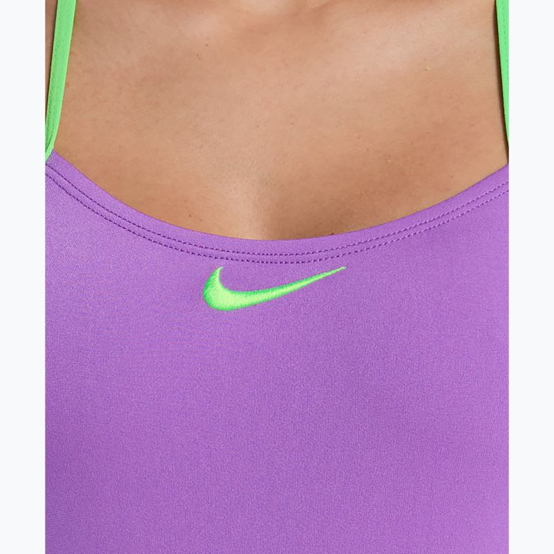 Damen Badeanzug Nike Hydrastrong Logo Graphic T-Back bright violet 4