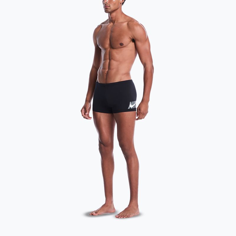 Herren-Bade-Boxershorts Nike Logo Graphic Square Leg black 2