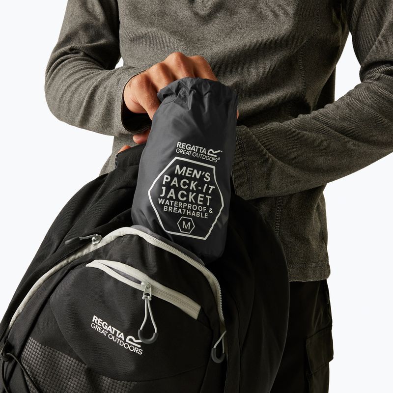 Herren-Regenjacke Regatta Pack-It III seal grey 6