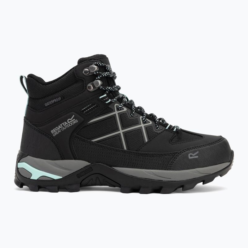 Damen-Trekkingstiefel REGATTA Samaris III schwarz/beached aqua 2