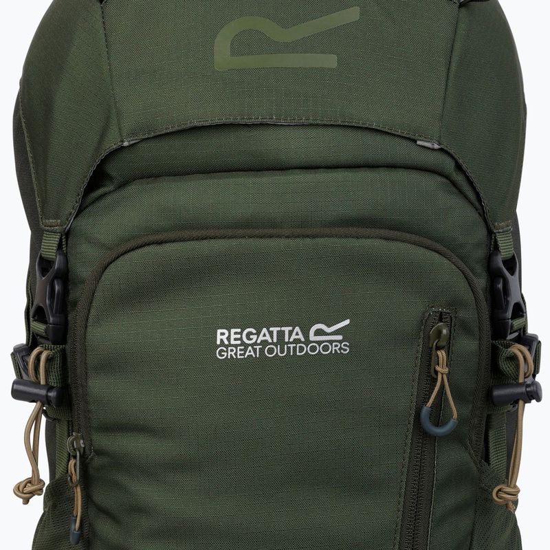 Trekking Rucksack REGATTA Highton V2 35 l dark  Khaki/four leaf clover 4