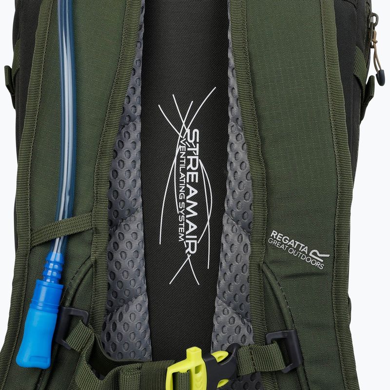 Trekking Rucksack REGATTA Highton V2 35 l dark  Khaki/four leaf clover 6