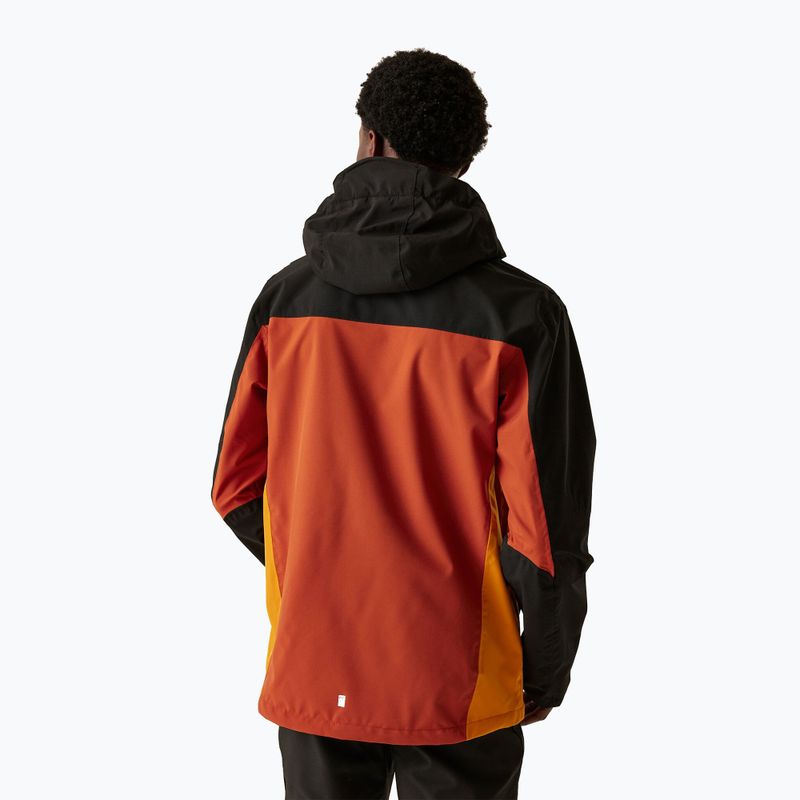 Regenjacke Herren REGATTA Birchdale red ochre/black 3