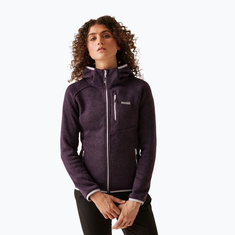 Hoodie Trekking Damen REGATTA Hooded Newhill deep plum