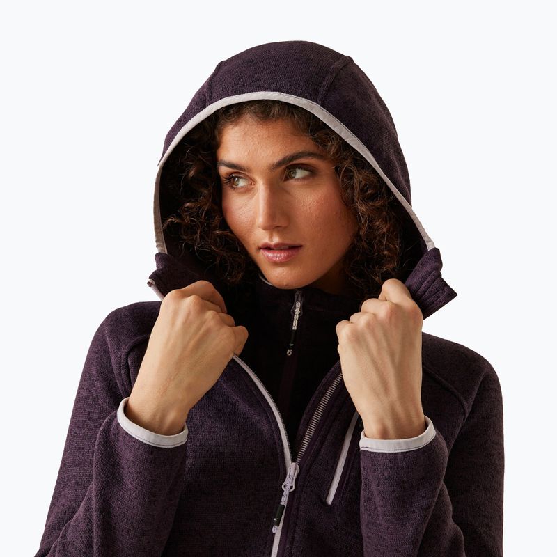 Hoodie Trekking Damen REGATTA Hooded Newhill deep plum 4