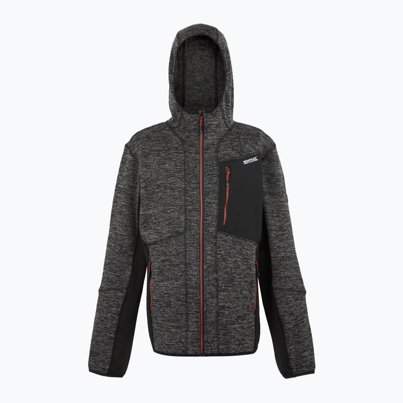 Sweatshrit Hoodie Herren REGATTA Alven ash marl/black 5