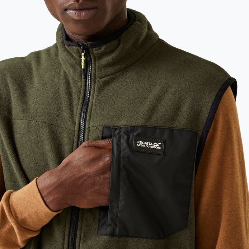 Herrenweste REGATTA Frankie black/white dark khaki 4