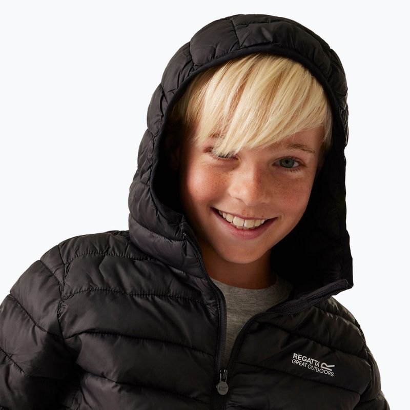 Daunenjacke Kinder REGATTA Junior Hooded Marizion black 4