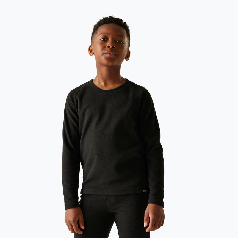 Kinder Thermo-Langarmshirt REGATTA Thermal Baselayer black 3