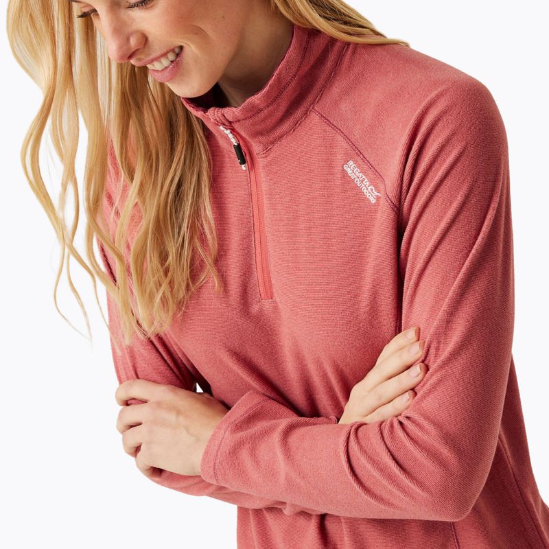 Damen Sweatshirt Hoodie Pullover REGATTA Montes mineral red/dusty Rosa 4