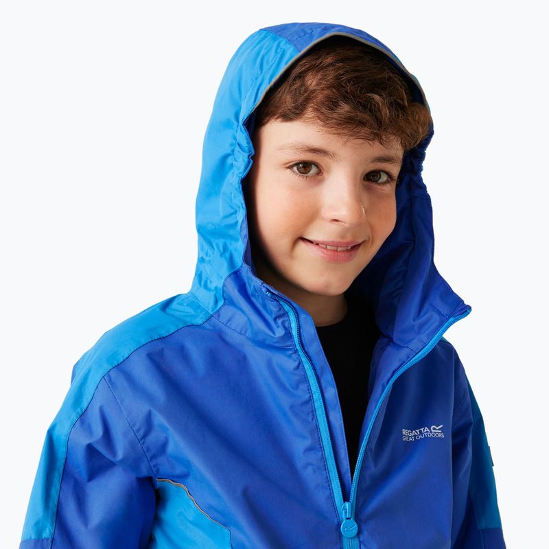 Regenjacke Kinder REGATTA Hurdle V olympian blue/hydro blue 4