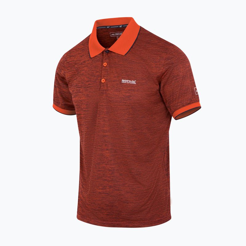 Trekking-Shirt Herren REGATTA Polo Remex II tangerine tango 5