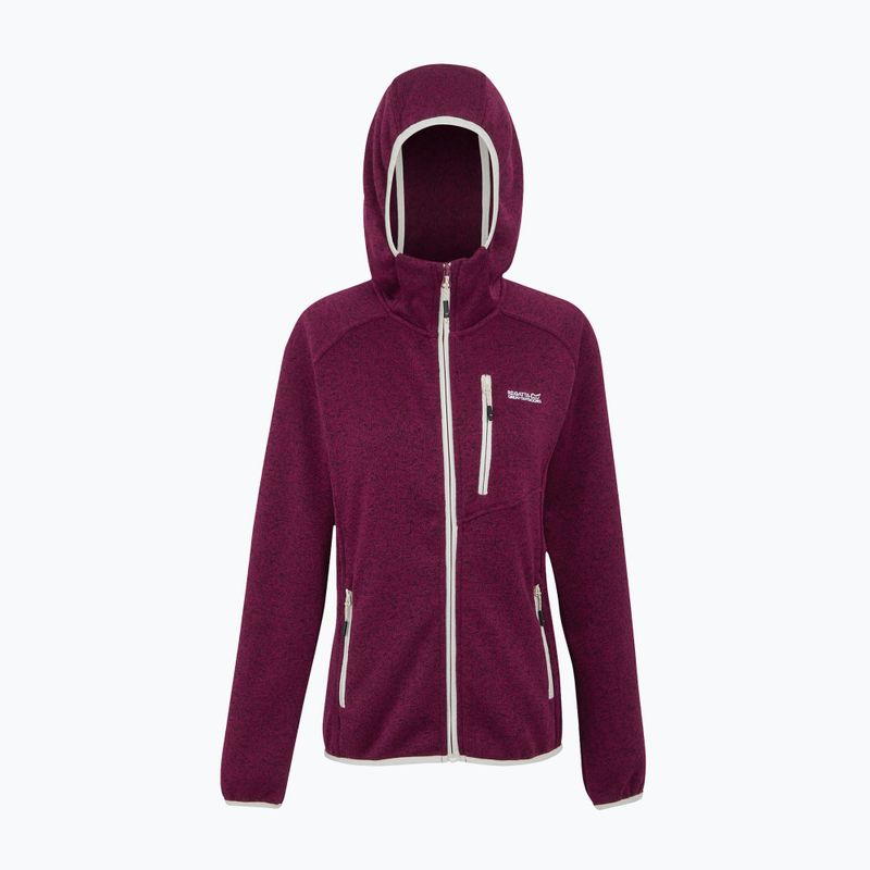 Damen-Fleece-Kapuzenpullover REGATTA Newhill II beaujolais/hell vanilla 7