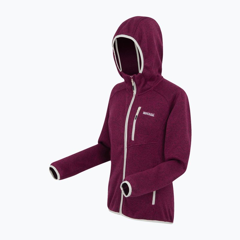 Damen-Fleece-Kapuzenpullover REGATTA Newhill II beaujolais/hell vanilla 9