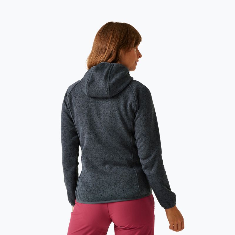 Damen-Fleece-Kapuzenpullover REGATTA Newhill II seal grau/pop 3