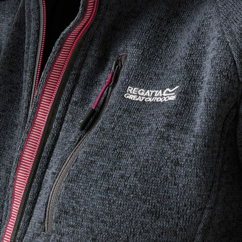 Damen-Fleece-Kapuzenpullover REGATTA Newhill II seal grau/pop 6