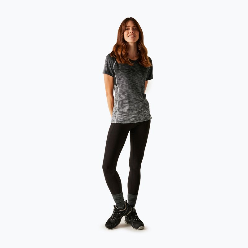 Damen-T-Shirt REGATTA Laxley II schwarz ombre 2