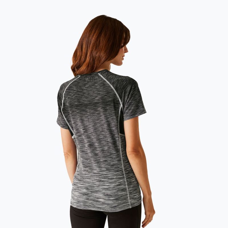 Damen-T-Shirt REGATTA Laxley II schwarz ombre 3
