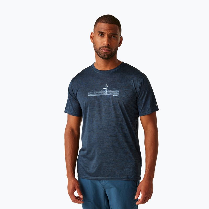 Trekking-Shirt Herren REGATTA Fingal IX moonlight denim marl