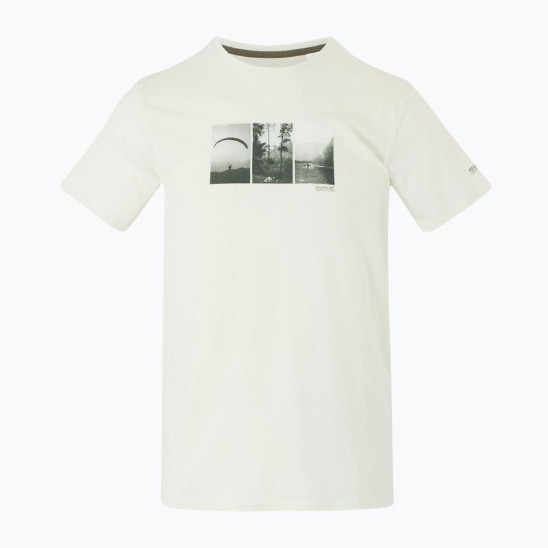 Trekking-Shirt Herren REGATTA Breezed V stone white