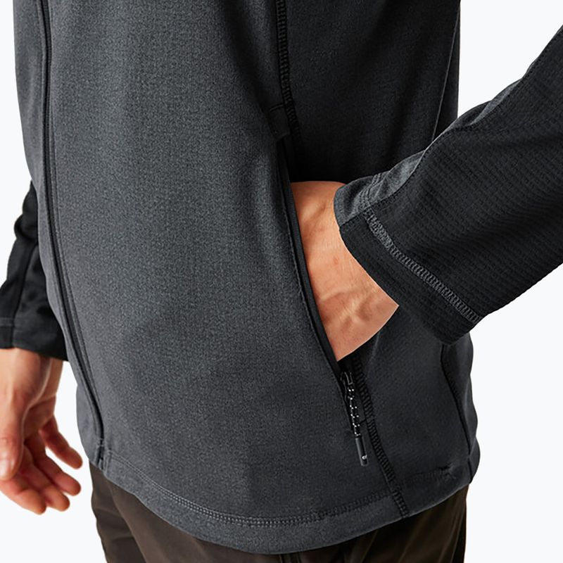 Hoodie Sweatshirt Herren REGATT Highton Full Zip Midlayer ash/black 6