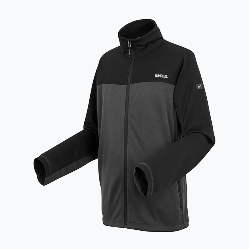 Hoodie Sweatshirt Herren REGATT Highton Full Zip Midlayer ash/black 9