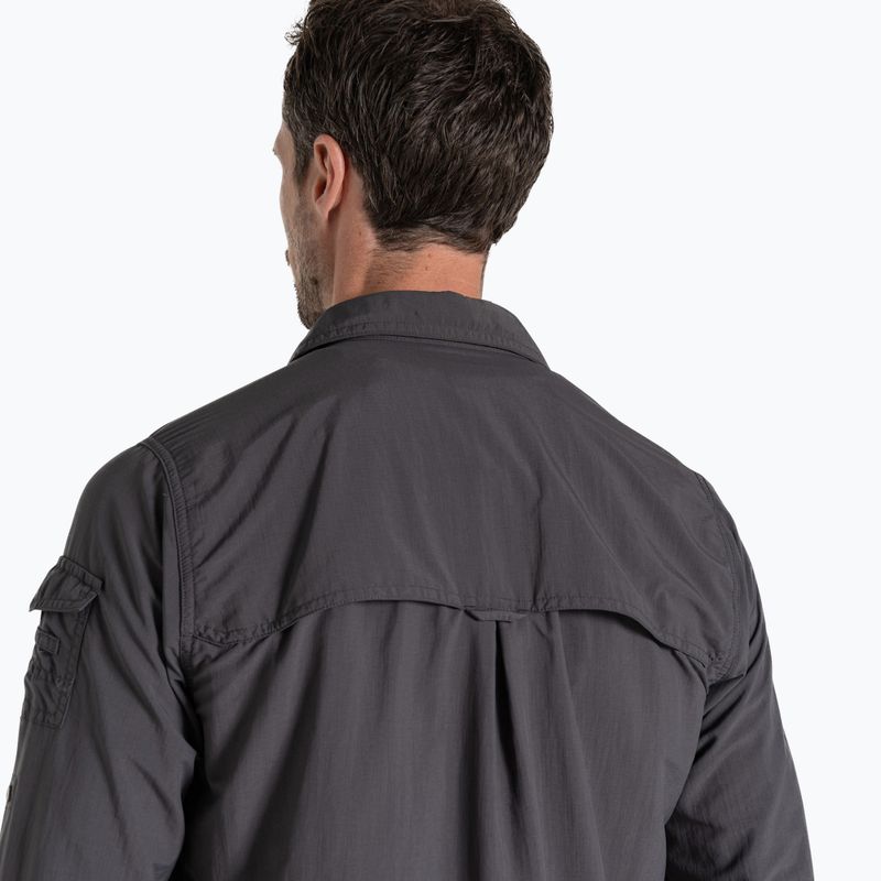 Herrenhemd Craghoppers NosiLife Adventure Long Sleeved Shirt III black pepper 5