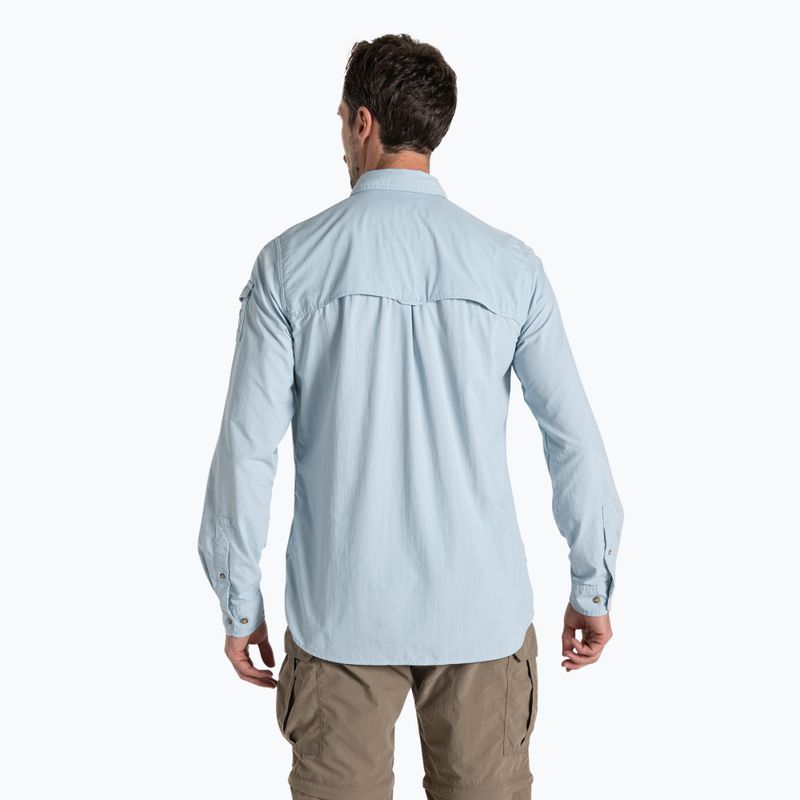 Herren Craghoppers NosiLife Adventure Langarmhemd III niagara blau 3