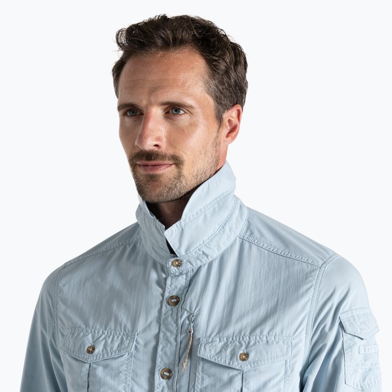 Herren Craghoppers NosiLife Adventure Langarmhemd III niagara blau 4