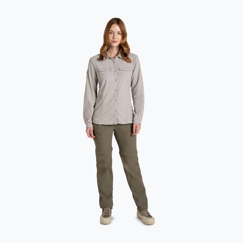 Damen-Langarmshirt Craghoppers NosiLife Adventure Long Sleeved Shirt III soft mushroom 2