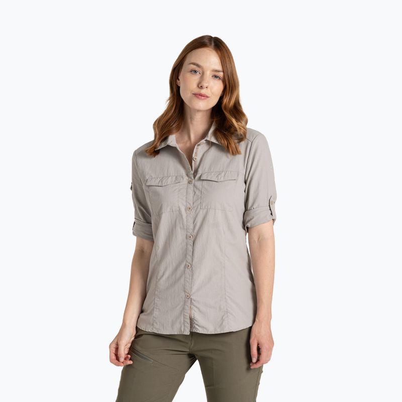 Damen-Langarmshirt Craghoppers NosiLife Adventure Long Sleeved Shirt III soft mushroom 3