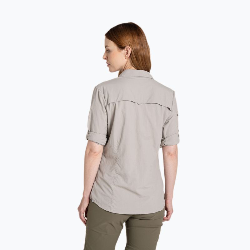 Damen-Langarmshirt Craghoppers NosiLife Adventure Long Sleeved Shirt III soft mushroom 4