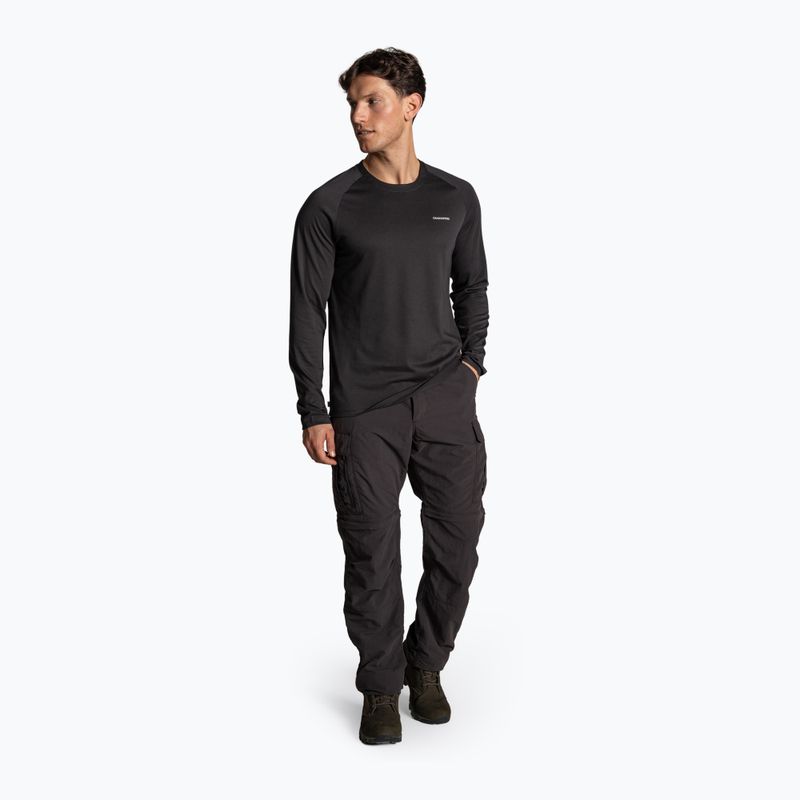 Herren-Trekking-Langarmshirt Craghoppers NosiLife Nour Long Sleeve dark iron 2