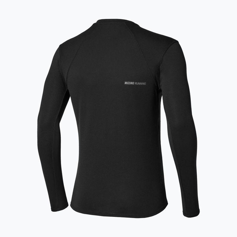 Lauf-Langarmshirt für Herren Mizuno Tech Thermal Charge Breath Thermo Long Sleeve Tee black 2