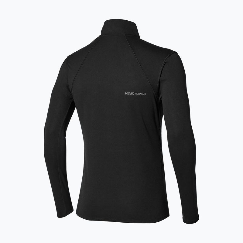 Lauf-Langarmshirt für Herren Mizuno Tech Thermal Charge Breath Thermo Half Zip Long Sleeve Tee black 2