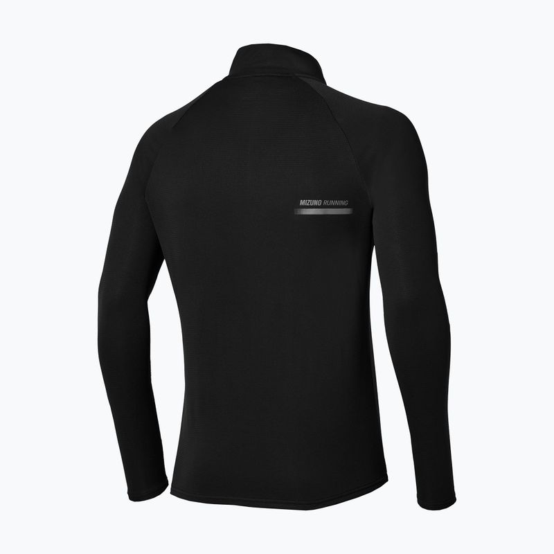 Lauf-Langarmshirt für Herren Mizuno Active Dryaeroflow Hybrid Long Sleeve Top Black 2