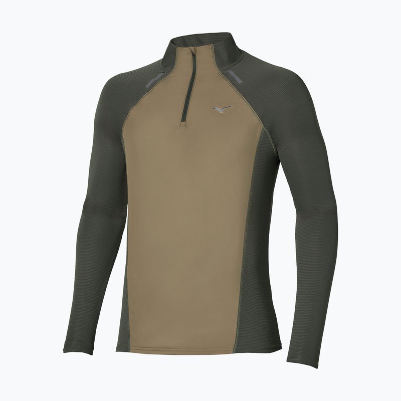 Lauf-Langarmshirt für Herren Mizuno Active Dryaeroflow Hybrid Long Sleeve Top Forest Night