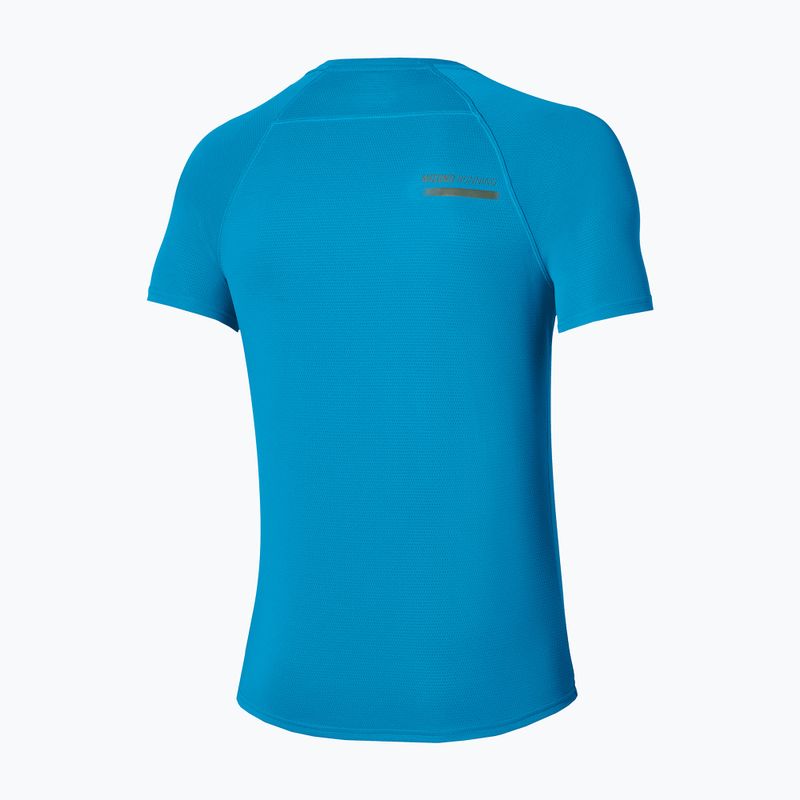 Herren-Laufshirt Mizuno Active Dryaeroflow blue jewel 2